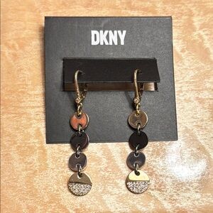 DKNY Gold and silver Dangle Earrings